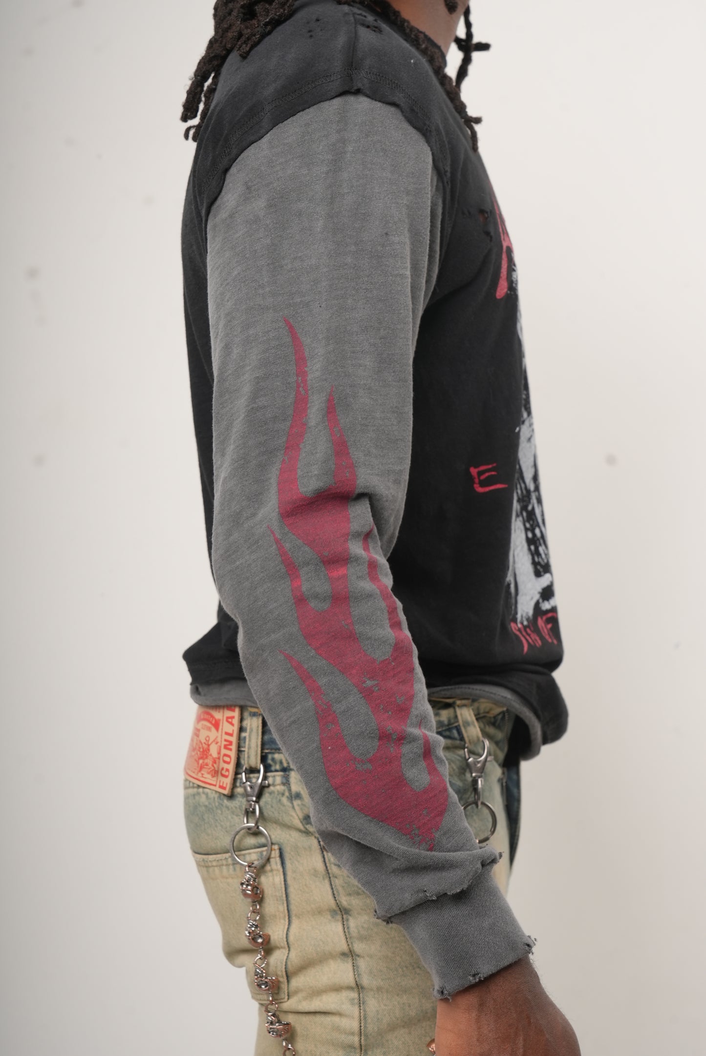 "SIN OF FATHER" DOUBLE LAYER TEE