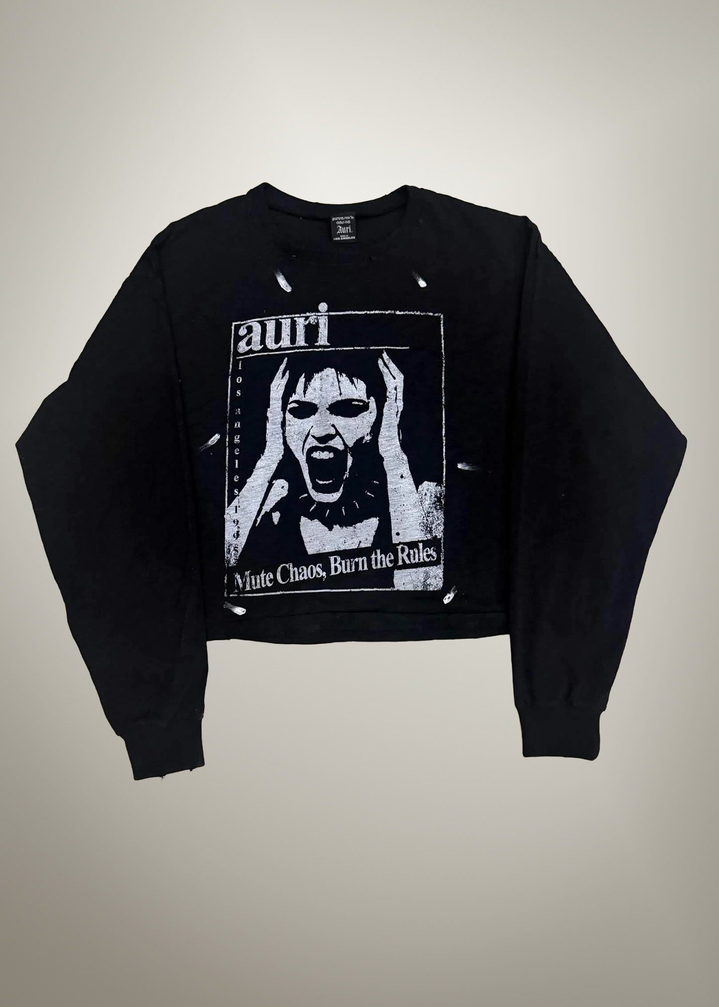 BLACK "CHAOS" L/S TEE