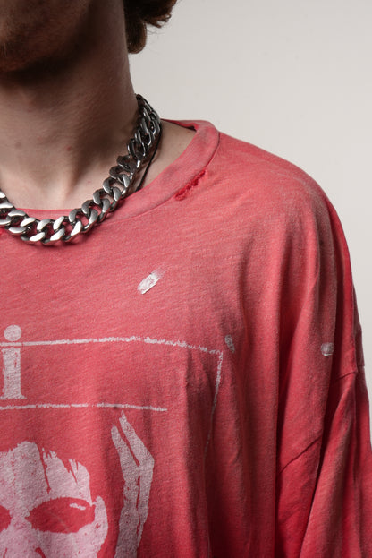 RED "CHAOS" L/S TEE